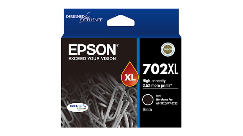 Epson 702XL High Capacity DURABrite Ultra Ink Cartridge - Black Epson 702XL High Capacity DURABrite Ultra Ink Cartridge - Black