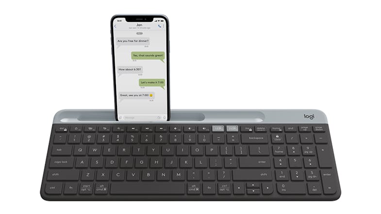 Logitech K580 Slim Multi-Device Wireless Keyboard - Grey Logitech K580 Slim Multi-Device Wireless Keyboard - Grey