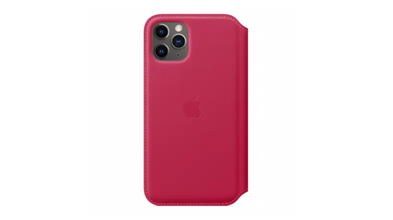 Apple Leather Folio for iPhone 11 Pro - Raspberry Apple Leather Folio for iPhone 11 Pro - Raspberry
