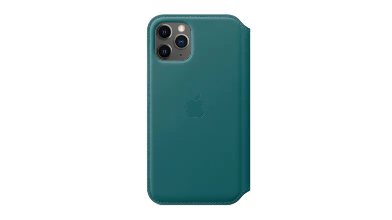 Apple Leather Folio for iPhone 11 Pro - Peacock Apple Leather Folio for iPhone 11 Pro - Peacock