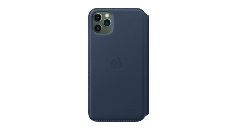 Apple Leather Folio for iPhone 11 Pro Max - Deep Sea Blue Apple Leather Folio for iPhone 11 Pro Max - Deep Sea Blue
