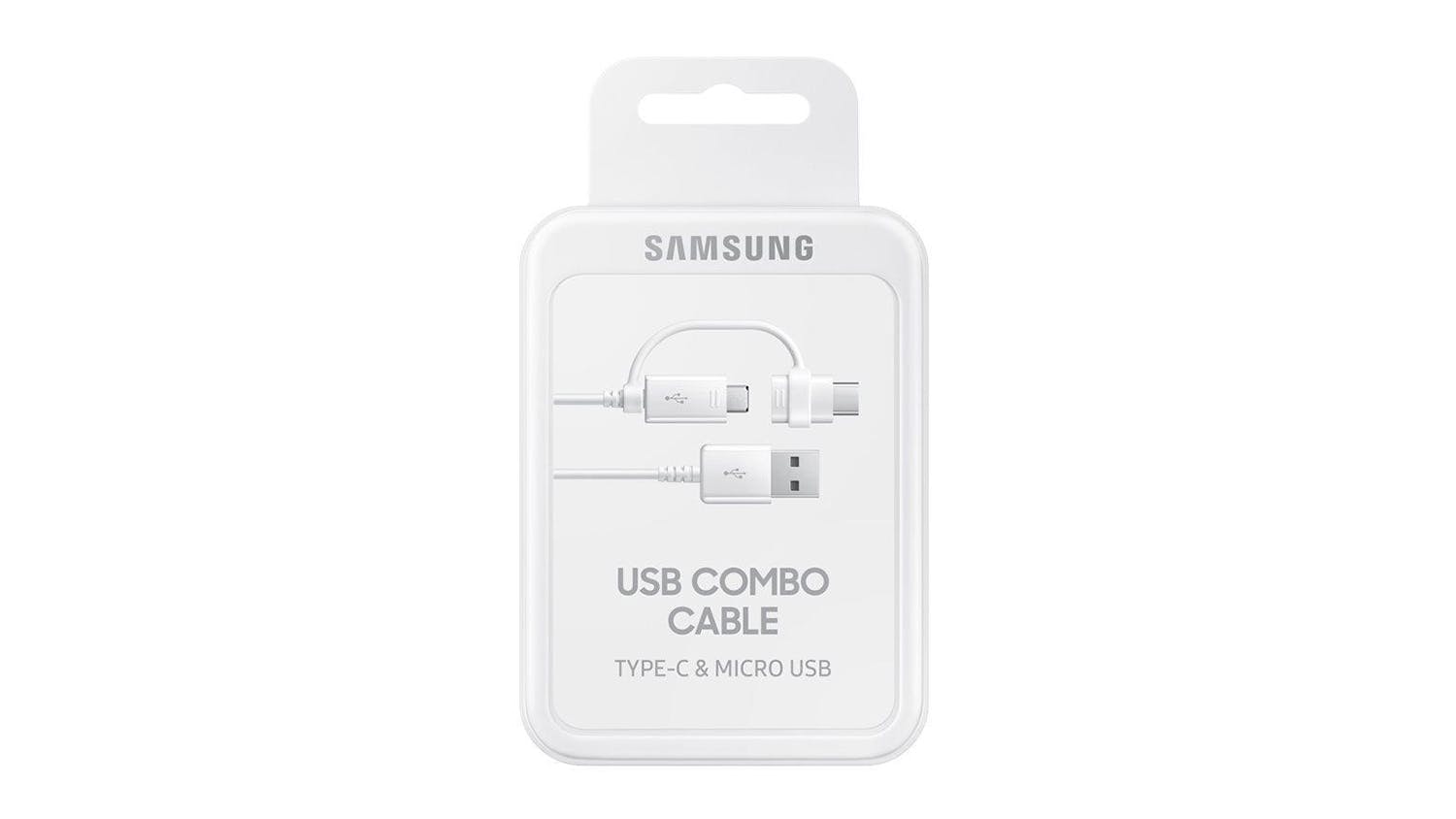 Samsung 2-in-1 USB-A to USB Type-C & Micro USB Cable Combo