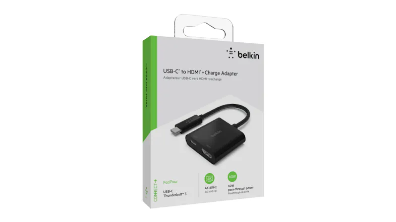 Belkin USB-C to HDMI + Charge Adapter - Black Belkin USB-C to HDMI + Charge Adapter - Black