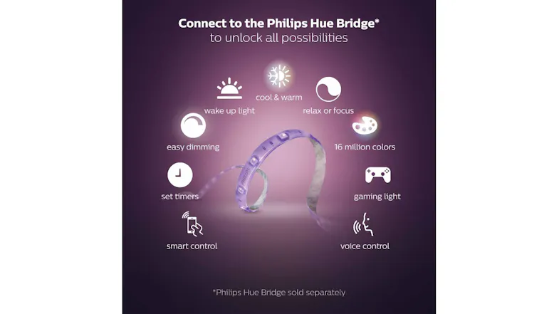 Philips Hue Colour Lightstrip Base V4 - 2m Philips Hue Colour Lightstrip Base V4 - 2m