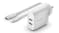 Belkin Boost Up Charge 24W Dual USB-A Wall Charger + Lightning to USB-A Cable - White