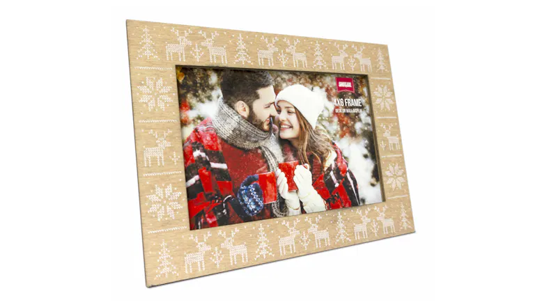 Shot2Go 4 x 6 Timber Embossed Photo Frame Shot2Go 4 x 6 Timber Embossed Photo Frame
