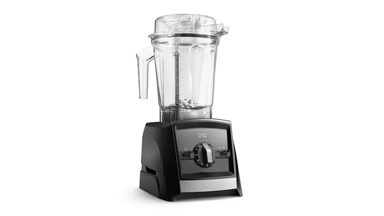 An angled view of an Ascent series smart blender An angled view of an Ascent series smart blender