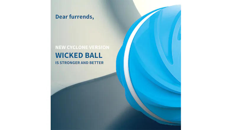 Cheerble Wickedball Cyclone Smart PetToy - Blue Cheerble Wickedball Cyclone Smart PetToy - Blue