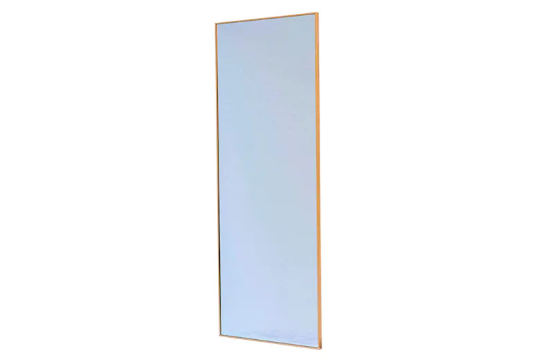 Rectangle Aluminium Mirror - Gold Rectangle Aluminium Mirror - Gold