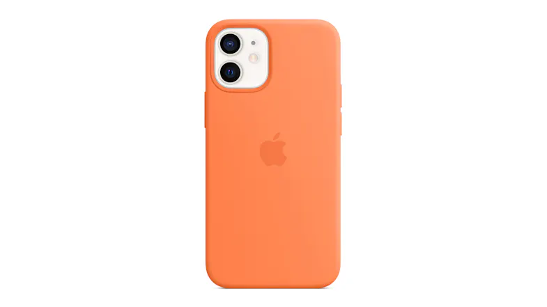 Apple Silicone Case with MagSafe for iPhone 12 mini - Kumquat Apple Silicone Case with MagSafe for iPhone 12 mini - Kumquat