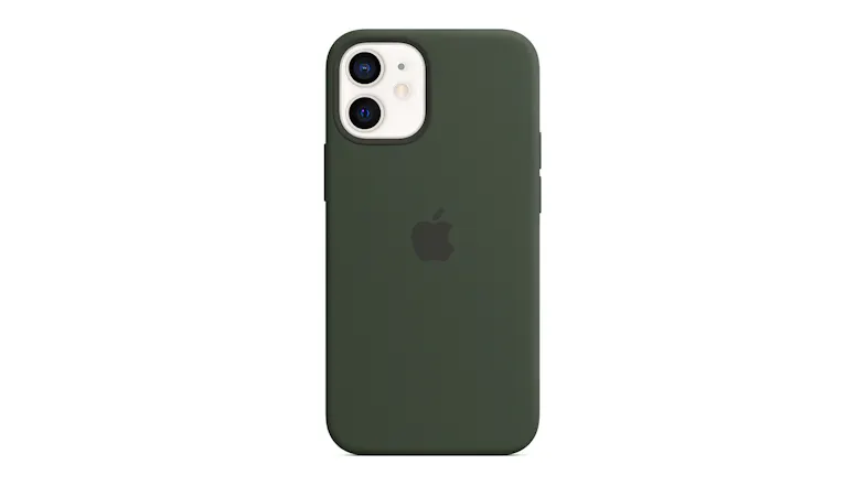 Apple Silicone Case with MagSafe for iPhone 12 mini - Cypress Green Apple Silicone Case with MagSafe for iPhone 12 mini - Cypress Green
