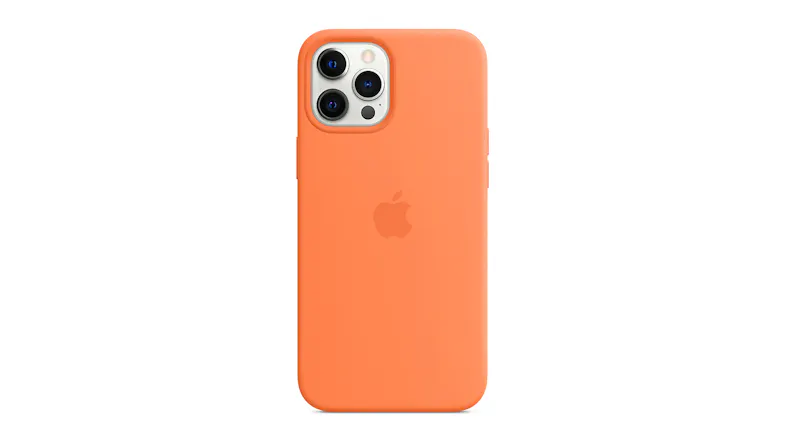Apple Silicone Case with MagSafe for iPhone 12 Pro Max - Kumquat Apple Silicone Case with MagSafe for iPhone 12 Pro Max - Kumquat