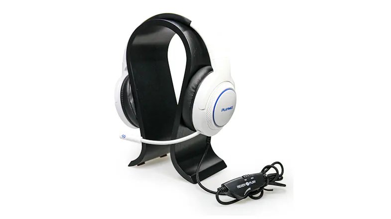 Playmax Wooden Headset Stand - Black Playmax Wooden Headset Stand - Black