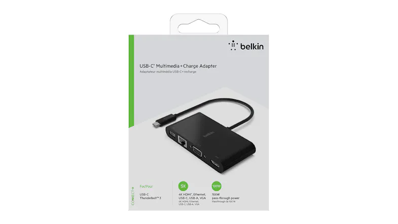 Belkin USB-C Multimedia + Charge Adapter (100W) Belkin USB-C Multimedia + Charge Adapter (100W)