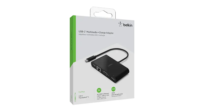 Belkin USB-C Multimedia + Charge Adapter (100W) Belkin USB-C Multimedia + Charge Adapter (100W)