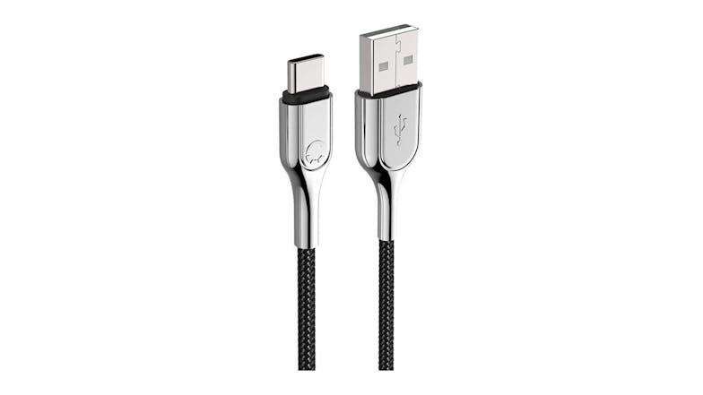 Cygnett Armoured USB-C To USB-A 1M - Black