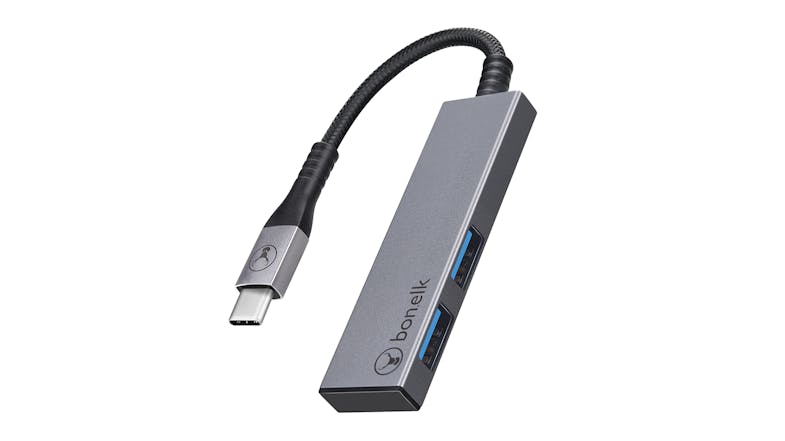 Bon.Elk Long-Life USB-C to 2 Port USB 3.0 Slim Hub - Space Grey Bon.Elk Long-Life USB-C to 2 Port USB 3.0 Slim Hub - Space Grey