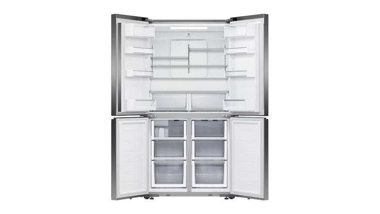 Fisher & Paykel 538L Quad Door Fridge Freezer with Ice & Water Dispenser - Black Glass (Series 7/RF605QZUVB1)