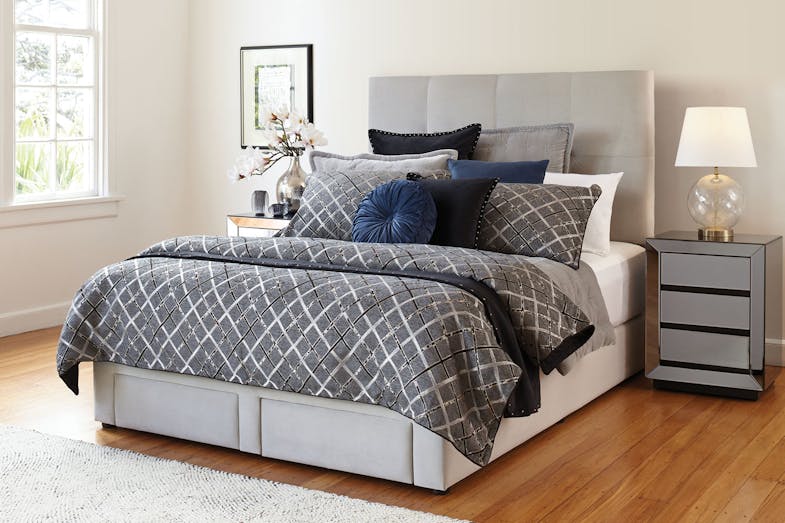 Luxe2 Queen Bed Frame with Drawer Base Luxe2 Queen Bed Frame with Drawer Base