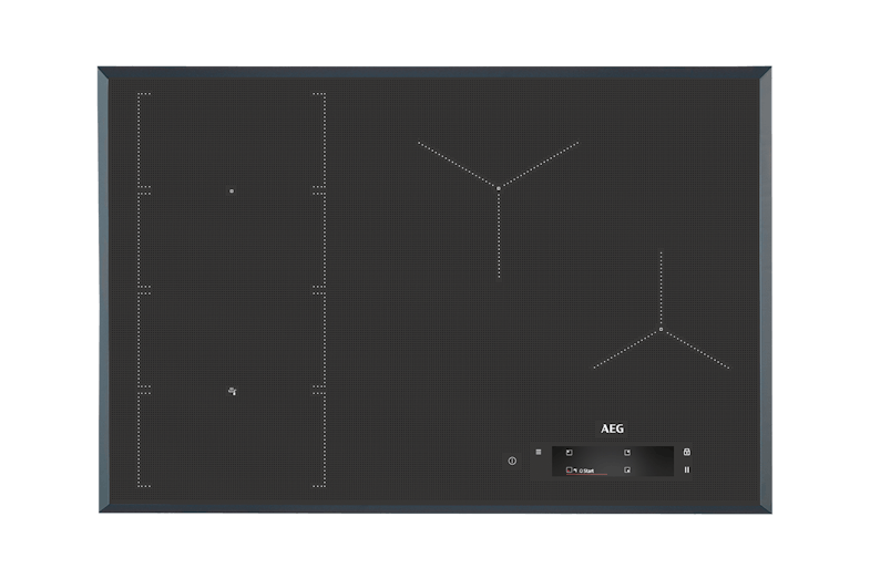 AEG 80cm Sensefry 4 Zone Induction Cooktop - Black (IAE84851FB)