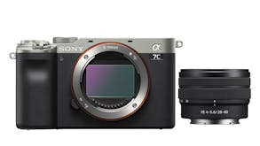 Sony Alpha 7C Full Frame Mirrorless Camera with 28-60mm f/4-5.6 Lens - Silver