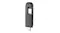 A side angled view of the adapter positioned vertically with the port facing downward A side angled view of the adapter positioned vertically with the port facing downward