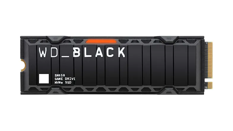 WD BLACK SN850 NVMe SSD (Internal Drive) with Heatsink - 1TB WD BLACK SN850 NVMe SSD (Internal Drive) with Heatsink - 1TB