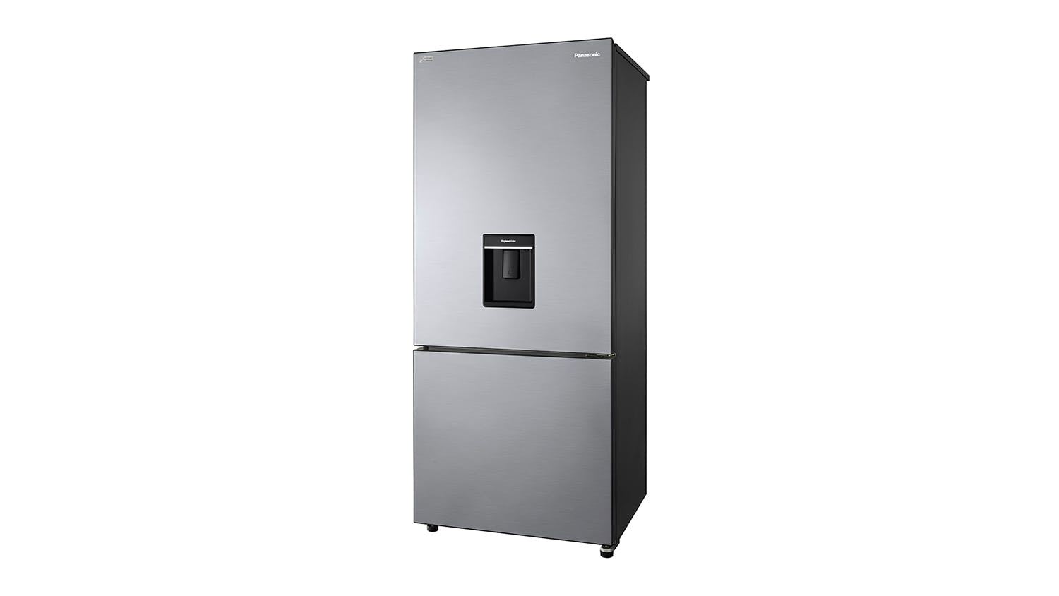 Panasonic 377L Bottom Mount Fridge Freezer with Water Dispenser - Stainless Steel (NR-BX421GUSA)