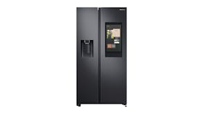 Samsung 616L Side by Side Fridge Freezer with Ice and Water Dispenser - Black Matte (RS64T5F01B4/SA)