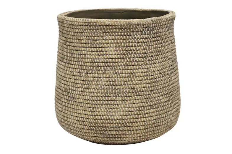 Rope Cement 24cm Planter by Stoneleigh & Roberson Rope Cement 24cm Planter by Stoneleigh & Roberson