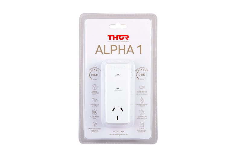Thor Single Outlet Forward Facing Surge Protector