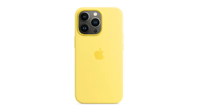 Apple Silicone Case with MagSafe for iPhone 13 Pro - Lemon Zest Apple Silicone Case with MagSafe for iPhone 13 Pro - Lemon Zest