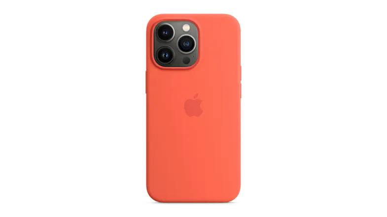 Apple Silicone Case with MagSafe for iPhone 13 Pro - Nectarine Apple Silicone Case with MagSafe for iPhone 13 Pro - Nectarine