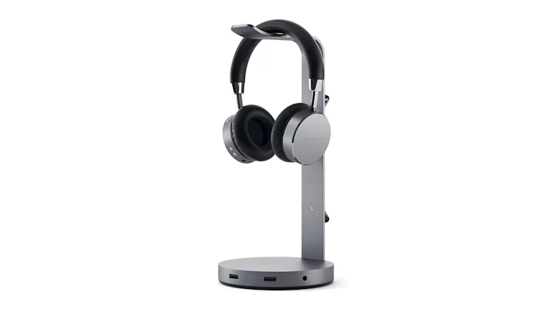 Satechi Aluminium USB Headphone Stand - Space Grey Satechi Aluminium USB Headphone Stand - Space Grey