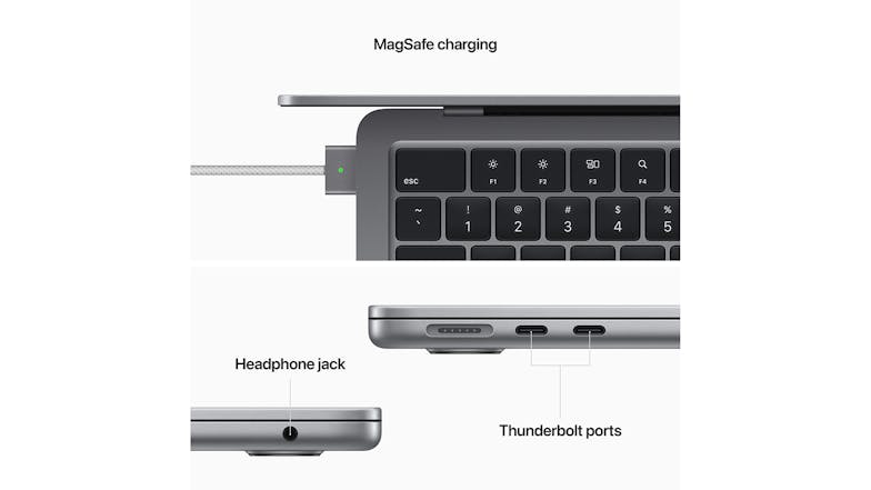 Apple MacBook Air 13" with M2 Chip 8-Core CPU/8-Core GPU 8GB-RAM 256GB-SSD - Space Grey (2022)