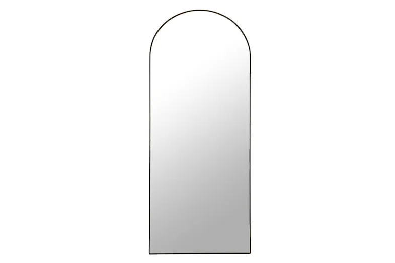 200cm Arch Metal Frame Mirror - Black 200cm Arch Metal Frame Mirror - Black