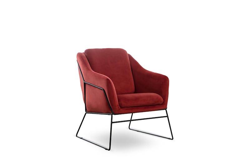 Kerr Accent Fabric Chair - Rosewood Kerr Accent Fabric Chair - Rosewood