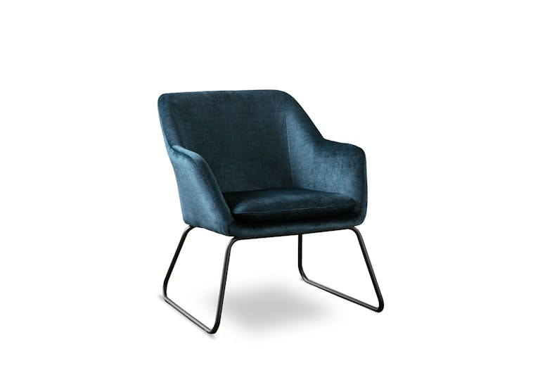 Tandi Accent Fabric Chair - Deep Ocean Vintage