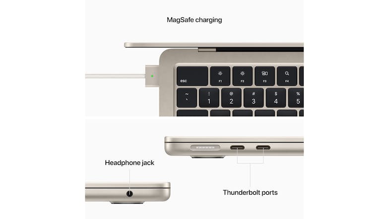Apple MacBook Air 13" with M2 Chip 8-Core CPU/8-Core GPU 8GB-RAM 256GB-SSD - Starlight (2022)