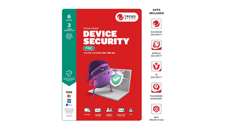Trend Micro Device Security Pro - 6 Devices 36 Months
