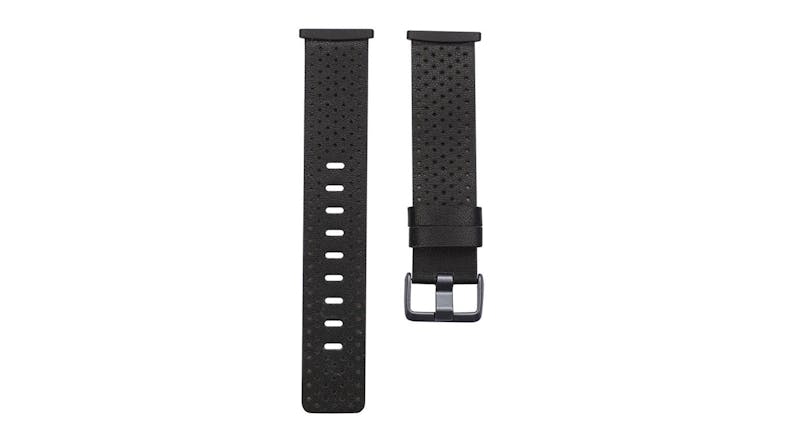 Swifty Watch Leather Strap for Fitbit Versa 3 & Sense - Black (Small) Swifty Watch Leather Strap for Fitbit Versa 3 & Sense - Black (Small)