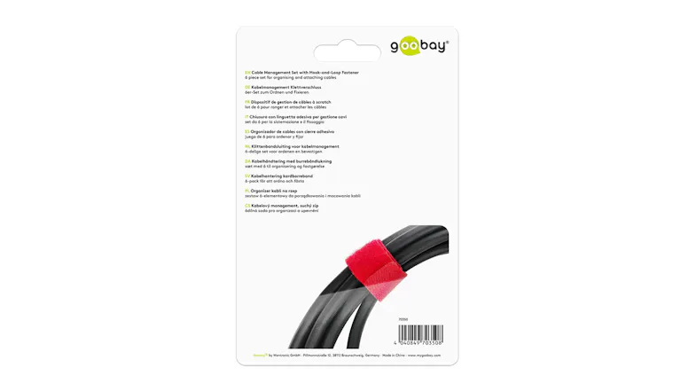 Goobay Cable Hook-and-Loop Fastener (6 Piece Set) Goobay Cable Hook-and-Loop Fastener (6 Piece Set)