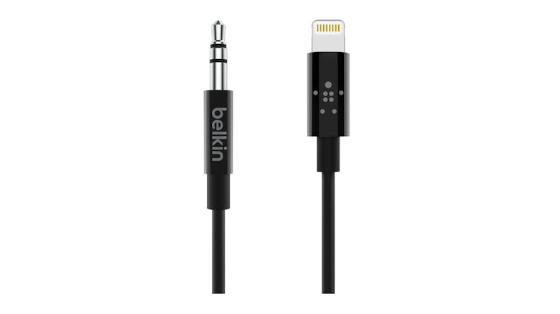 Belkin 3.5mm Audio Cable with Lightning Connector 90cm - Black (AV10172BT03-BLK) Belkin 3.5mm Audio Cable with Lightning Connector 90cm - Black (AV10172BT03-BLK)
