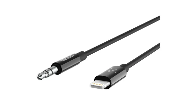 Belkin 3.5mm Audio Cable with Lightning Connector 90cm - Black (AV10172BT03-BLK) Belkin 3.5mm Audio Cable with Lightning Connector 90cm - Black (AV10172BT03-BLK)
