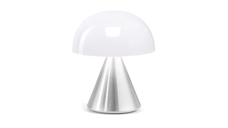 Lexon Mina Mini LED Lamp - Aluminium Polished Silver Lexon Mina Mini LED Lamp - Aluminium Polished Silver