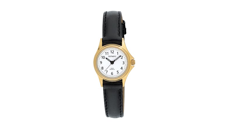 Olympic Ladies Small IPG Watch - Leather Strap Olympic Ladies Small IPG Watch - Leather Strap