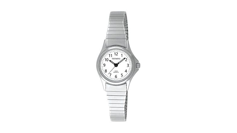 Olympic Ladies Small Stainless Steel Watch - Expanding Band Olympic Ladies Small Stainless Steel Watch - Expanding Band