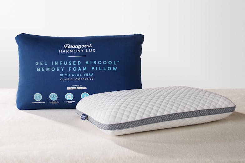 Harmony Lux Gel Infused Memory Foam Pillow by Beautyrest - Low Harmony Lux Gel Infused Memory Foam Pillow by Beautyrest - Low