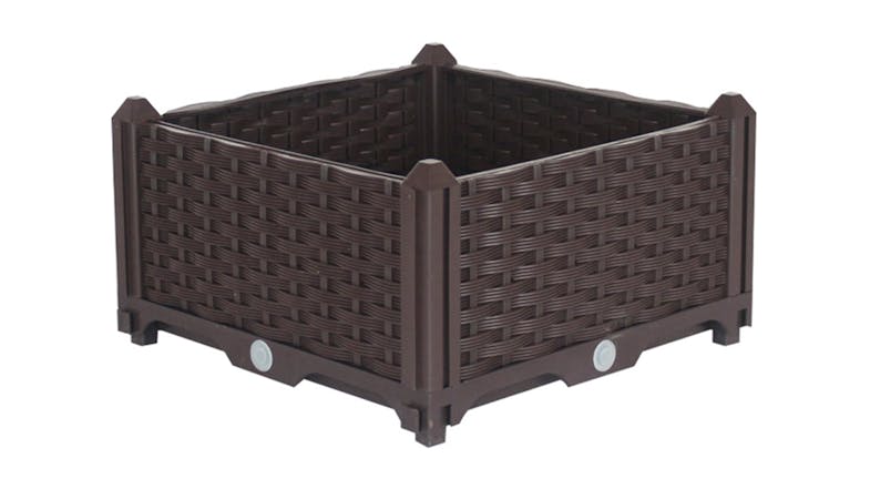 Soga 40x23cm Garden Plastic Planter Box - Dark Brown Soga 40x23cm Garden Plastic Planter Box - Dark Brown