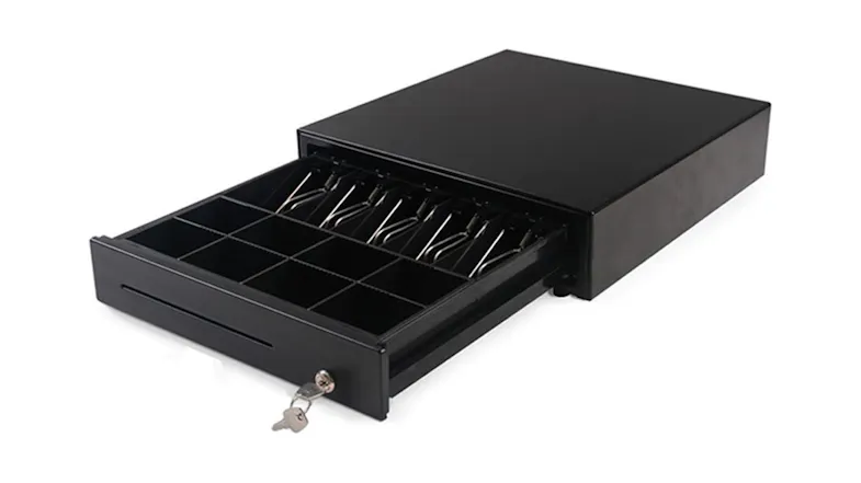 Soga Cash Drawer 4 Bills 8 Coins - Black Soga Cash Drawer 4 Bills 8 Coins - Black